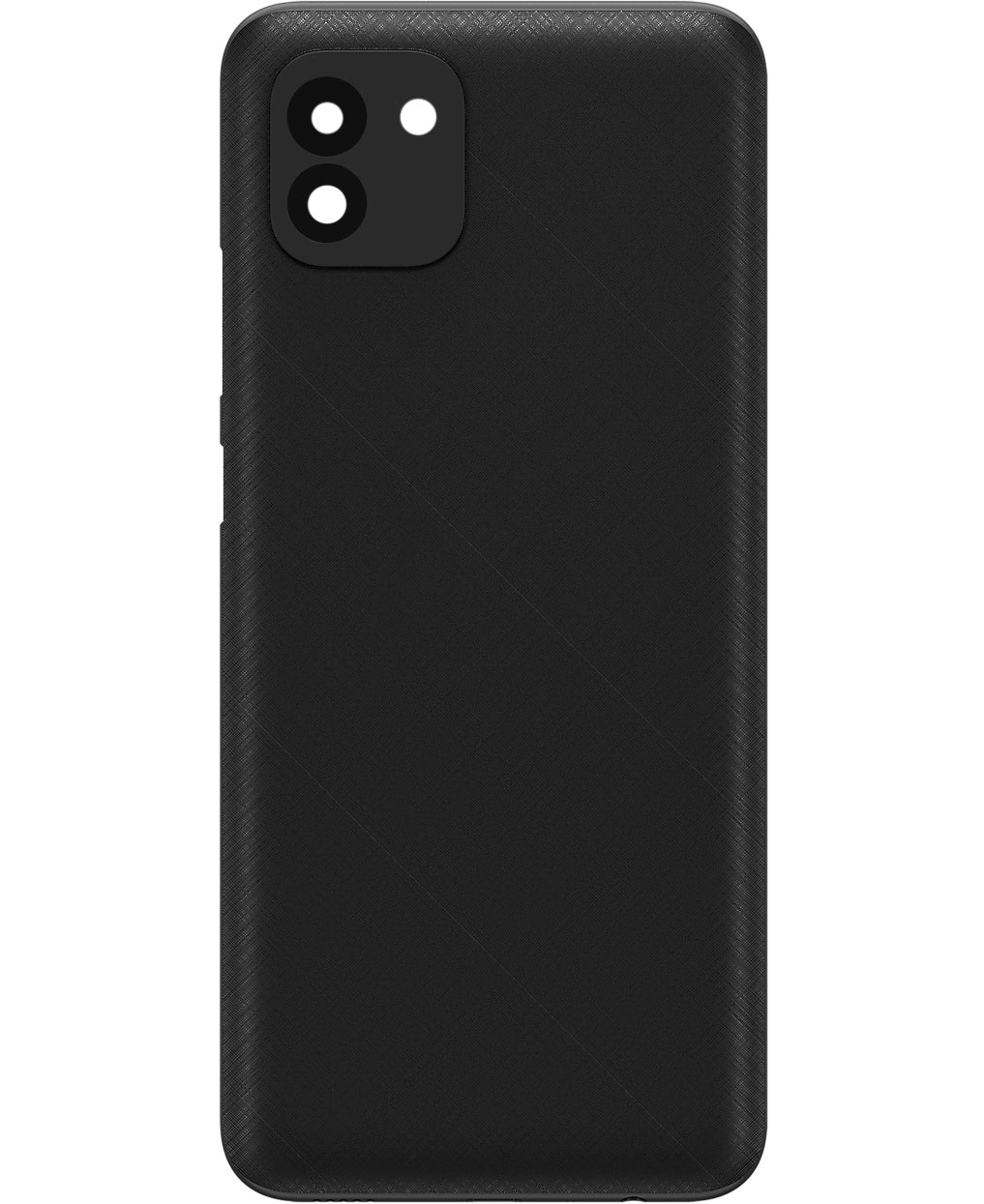 Tapa de batería compatible con Samsung Galaxy A03 A035, Versión F, Negro