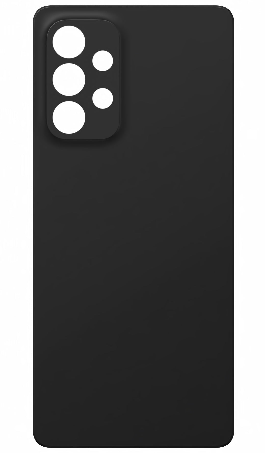 Tapa de batería compatible con Samsung Galaxy A53 5G A536, Negro