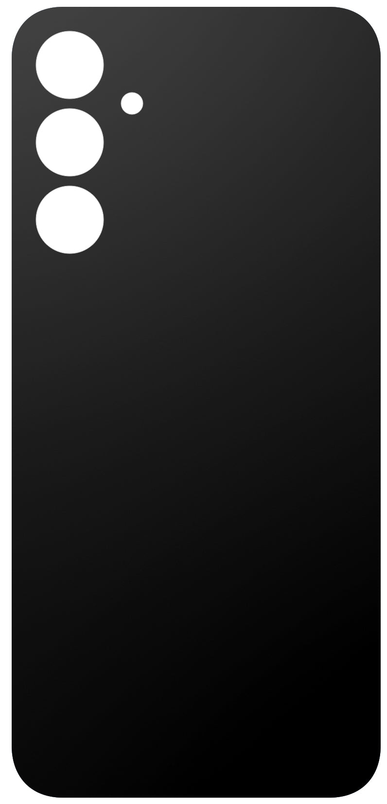 Tapa de batería compatible con Samsung Galaxy A25 A256, Negro