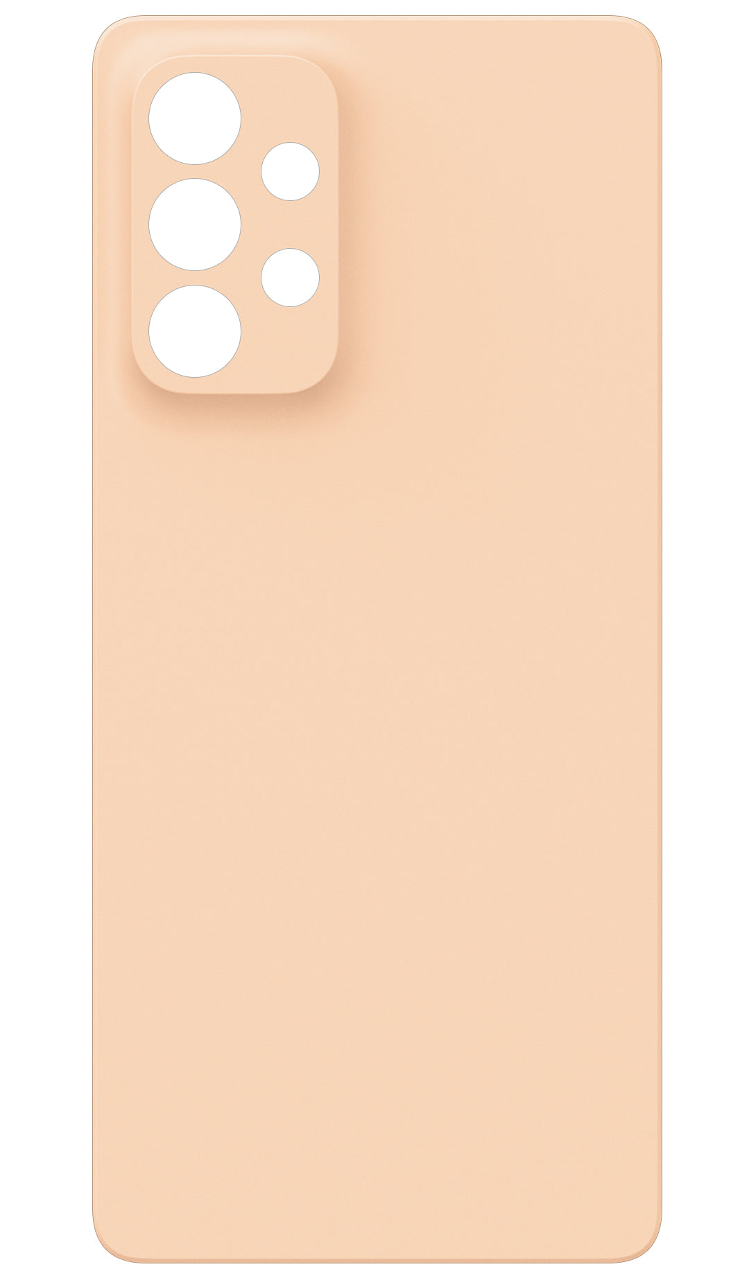 Tapa de batería compatible con Samsung Galaxy A53 5G A536, Naranja