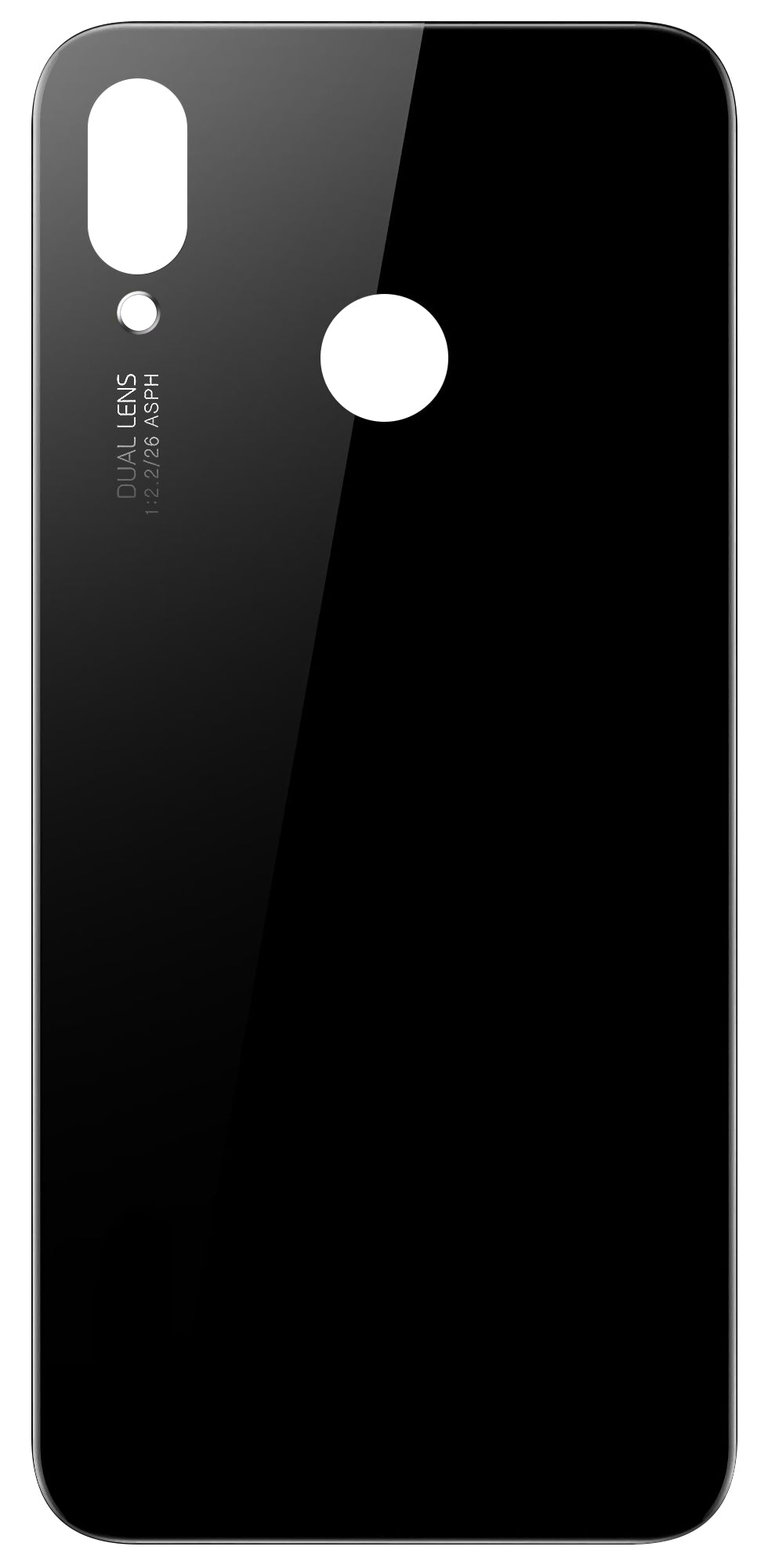 Tapa de batería compatible con Huawei P20 Lite, Negro