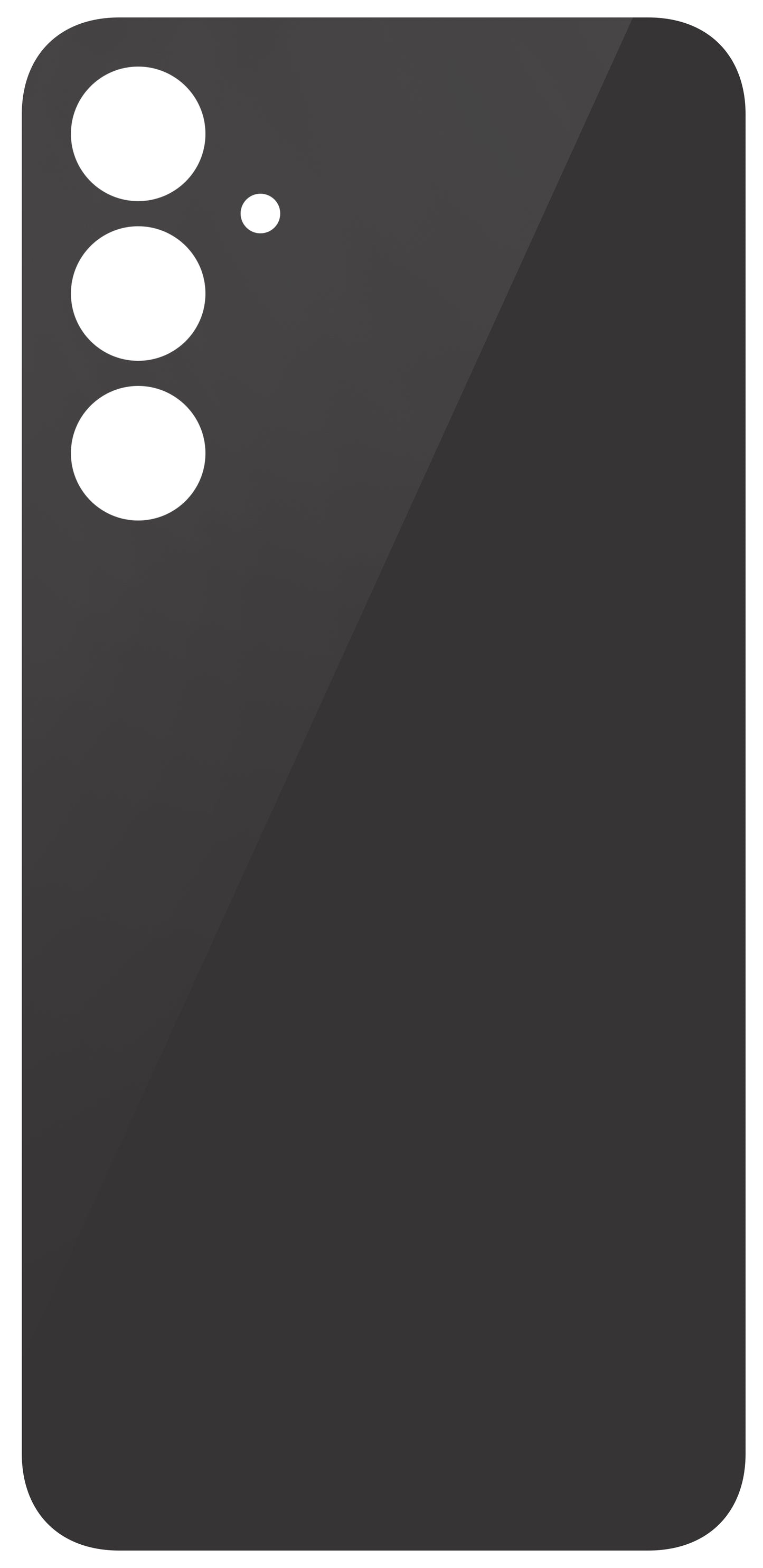 Tapa de batería compatible con Samsung Galaxy S23 FE S711, Negro