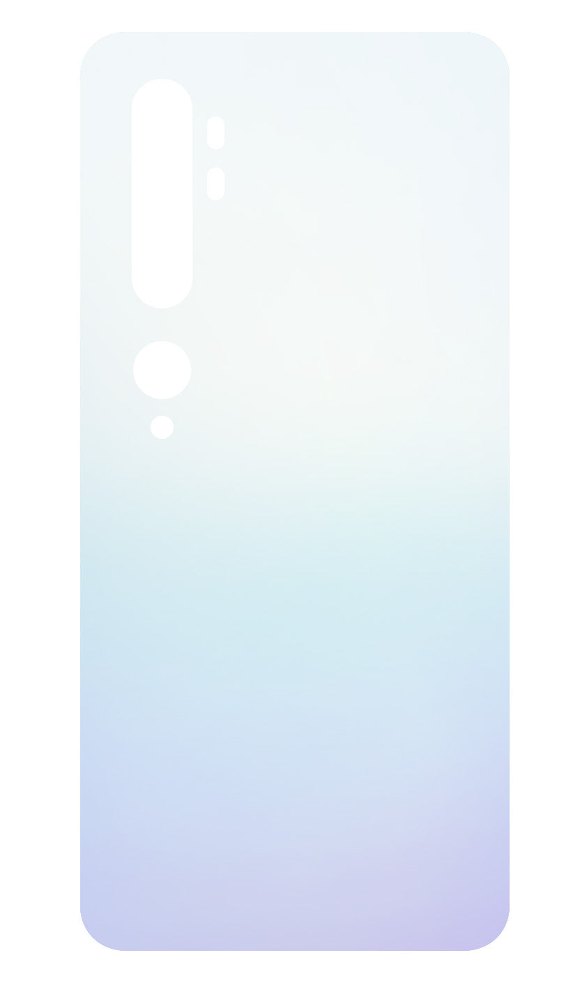 Tapa de batería compatible con Xiaomi Mi Note 10, Blanco