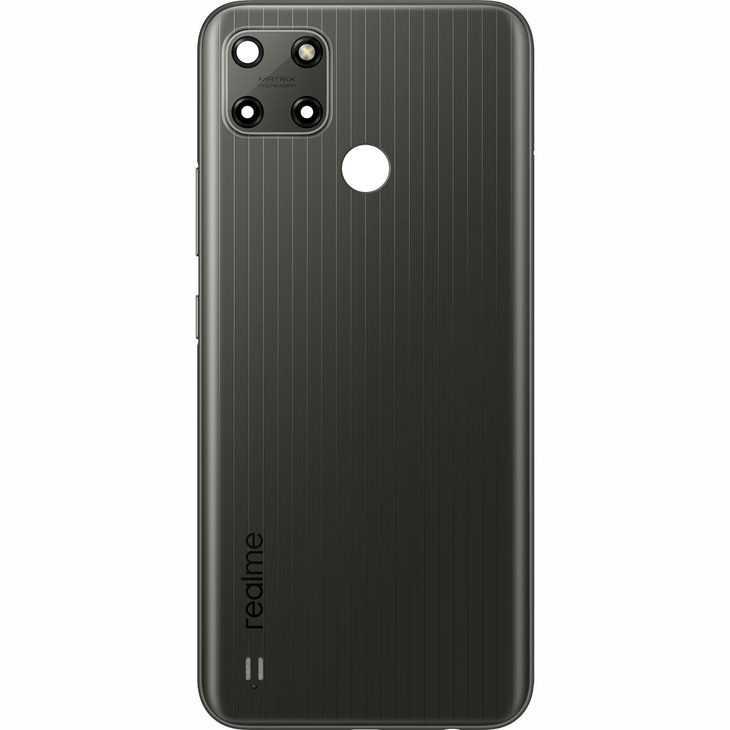 Tapa de la batería Realme C25Y, gris metálico, Service Pack 4909038
