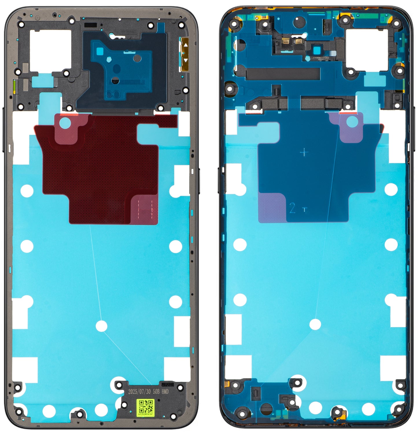 Carcasa Central Honor 400 Smart 5G, Negro (Velvet Black), Paquete de Servicio 9707ACCR