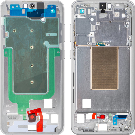 Carcasa Central Samsung Galaxy S24 FE S721, Plateada, Service Pack GH82-35851B