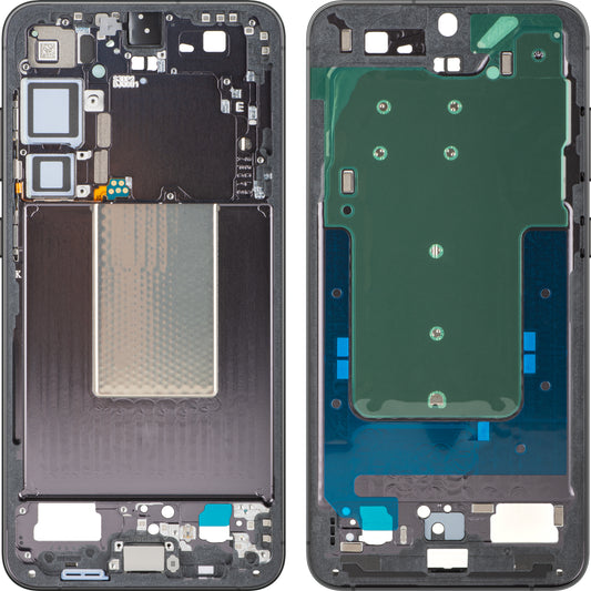Carcasa Medio Samsung Galaxy S24+ S926, Negra (Onyx Black), Service Pack GH82-33413A
