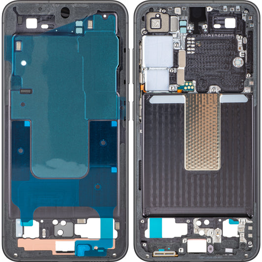 Carcasa Medio Samsung Galaxy S23 S911, Negra (Phantom Black), Service Pack GH96-15624A