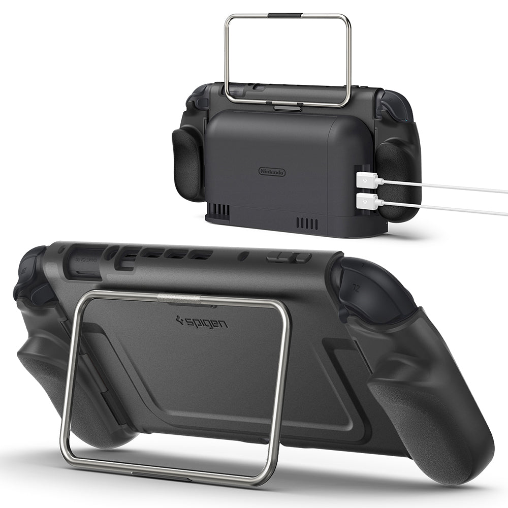 Funda Protectora Spigen Dual Grip Pro para Consola Nintendo Switch 2, Negra ACS10196