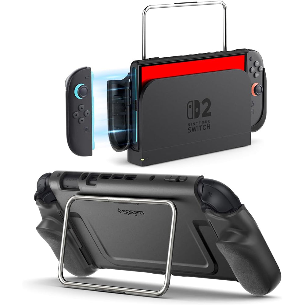 Funda Protectora Spigen Dual Grip Pro para Consola Nintendo Switch 2, Negra ACS10196