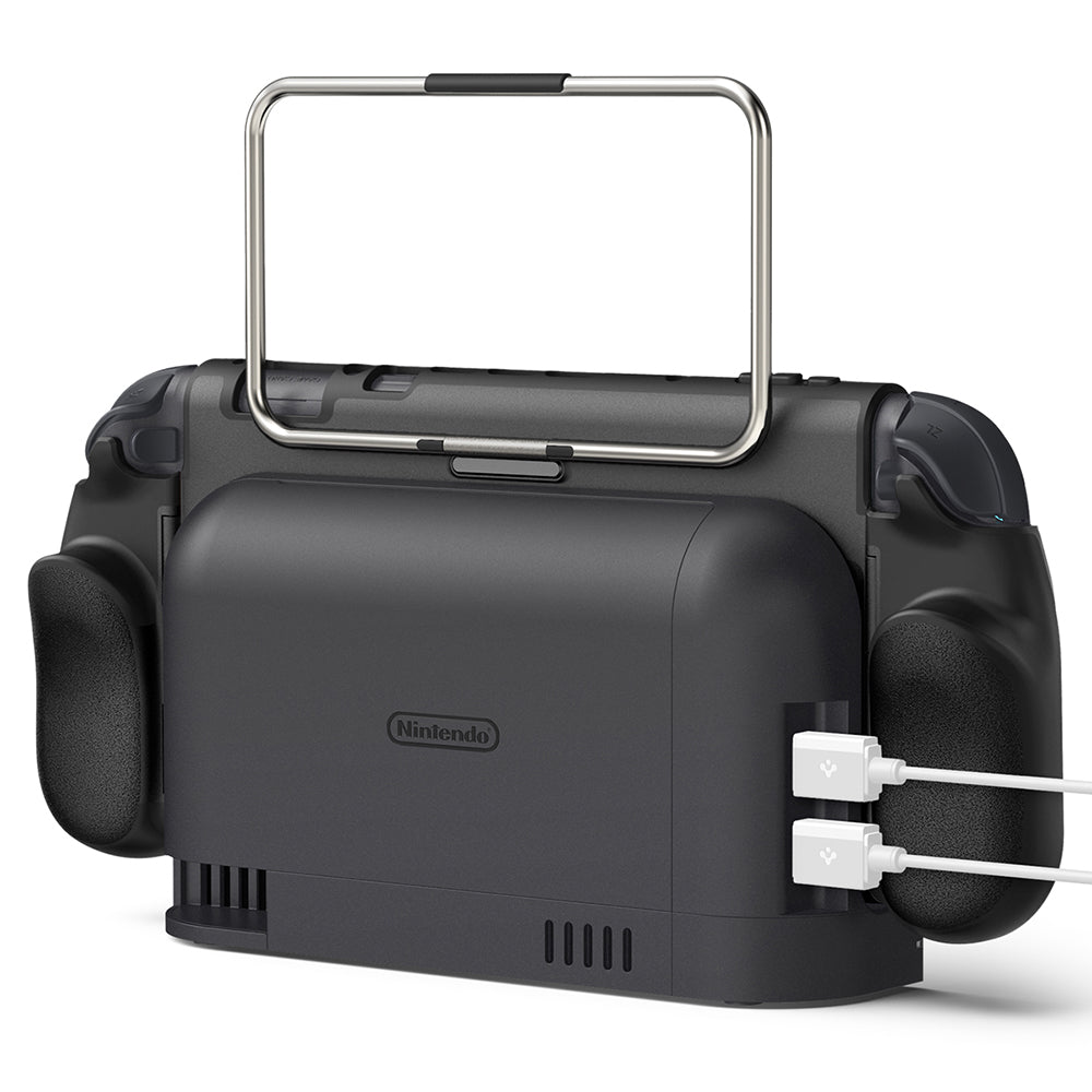 Funda Protectora Spigen Dual Grip Pro para Consola Nintendo Switch 2, Negra ACS10196