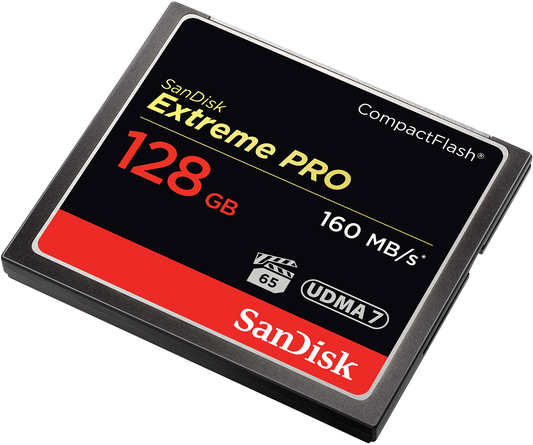 Tarjeta de Memoria CompactFlash SanDisk Extreme Pro, 128Gb, UDMA 7 SDCFXPS-128G-X46