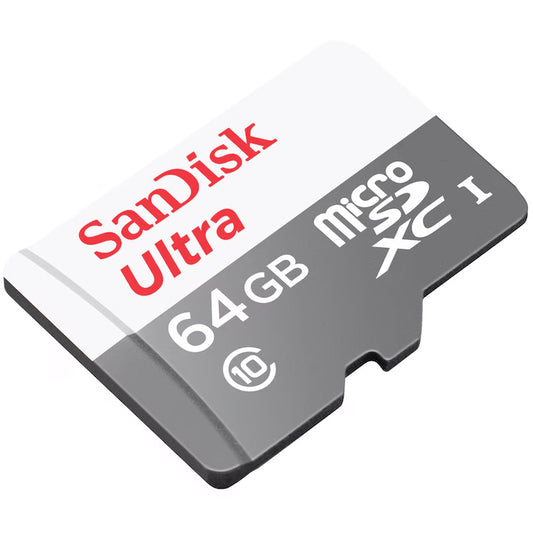 Tarjeta de Memoria microSDXC SanDisk Ultra, 64Gb, Clase 10, Con Adaptador SDSQUNR-064G-GN3MA