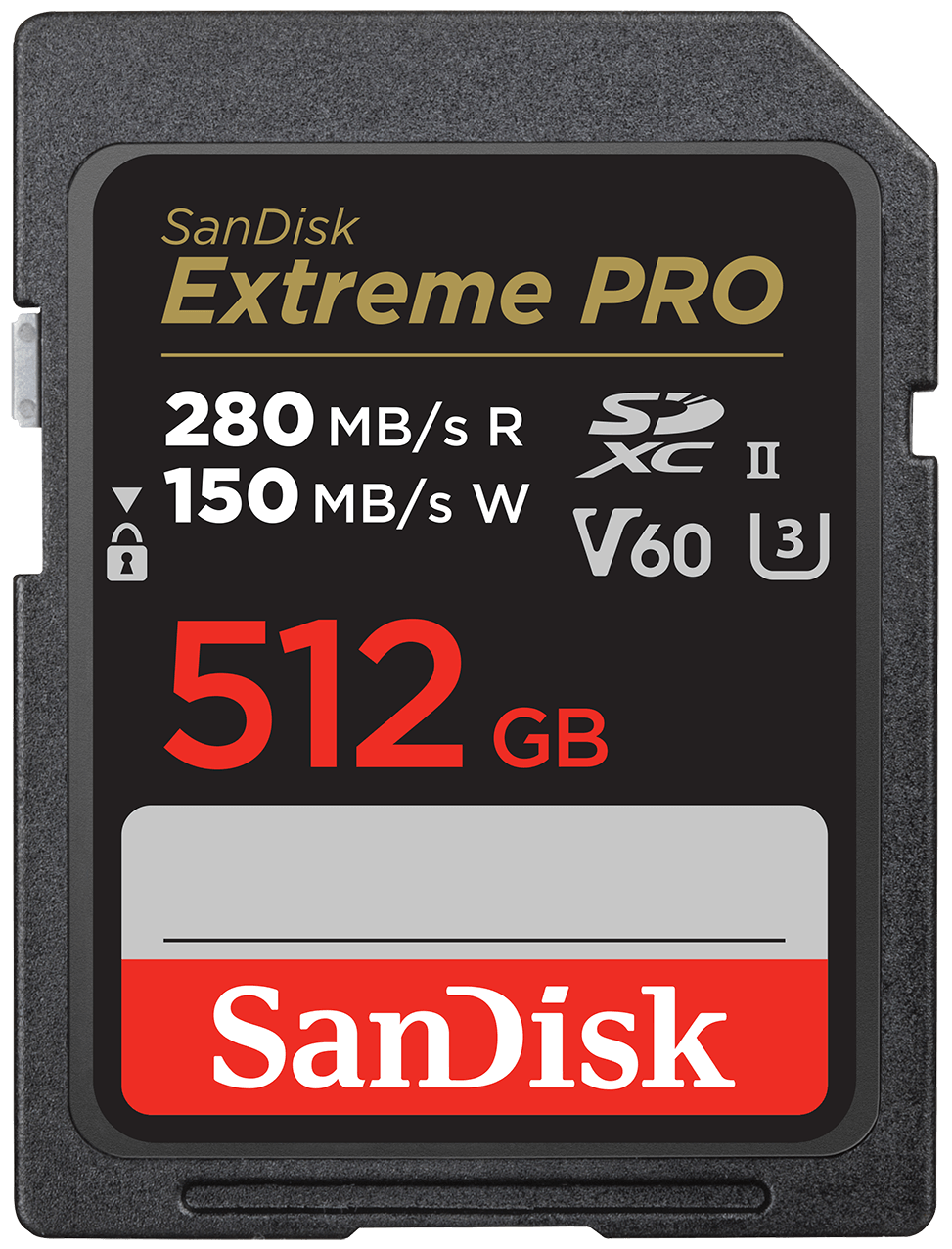 Tarjeta de Memoria SDXC SanDisk Extreme Pro, 512Gb, Clase 10 / UHS-2 U3 SDSDXEP-512G-GN4IN