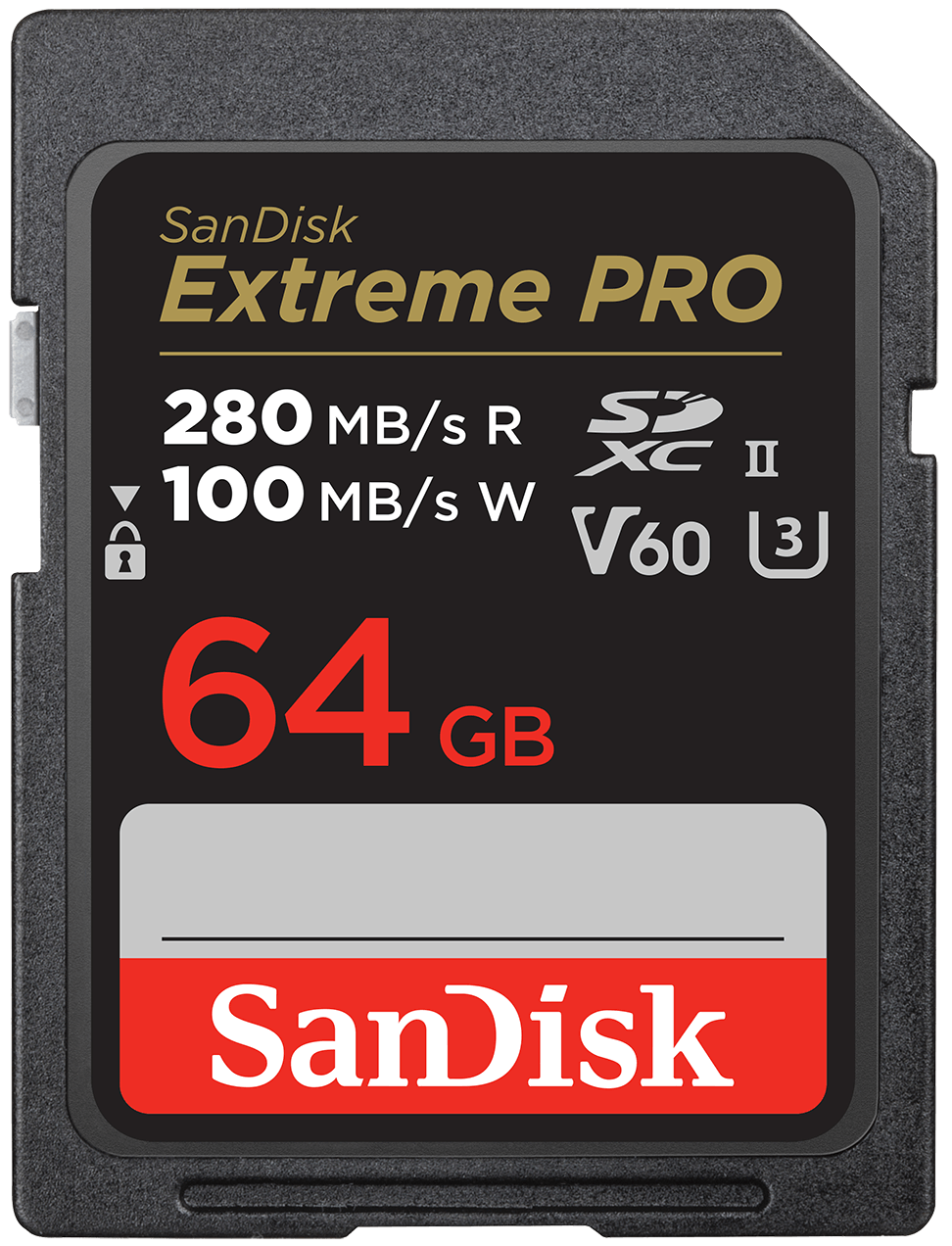 Tarjeta de Memoria SDXC SanDisk Extreme Pro, 64Gb, Clase 10 / UHS-2 U3 SDSDXEP-064G-GN4IN
