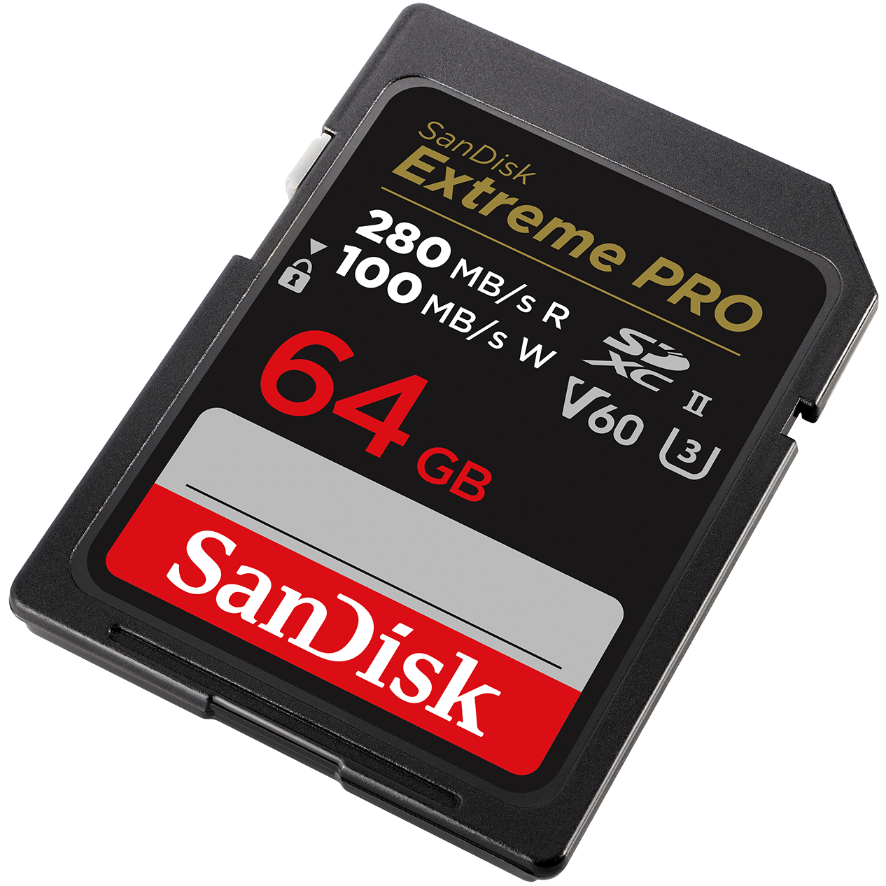 Tarjeta de Memoria SDXC SanDisk Extreme Pro, 64Gb, Clase 10 / UHS-2 U3 SDSDXEP-064G-GN4IN