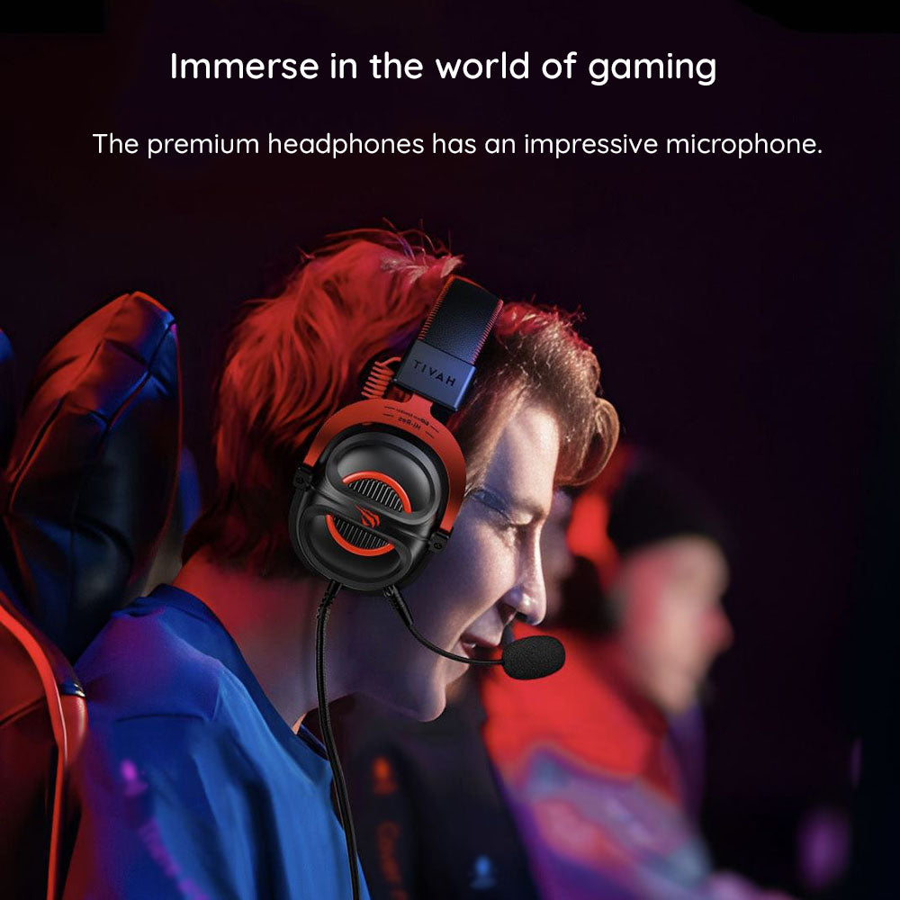 Auriculares Gaming 3.5mm HAVIT H2002E Pro, 2m, Negros