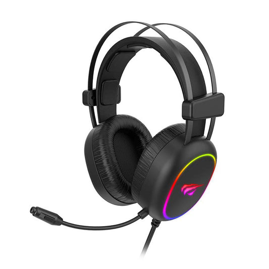 Auriculares Gaming 3.5mm HAVIT H2016d, RGB, 2m, Negros