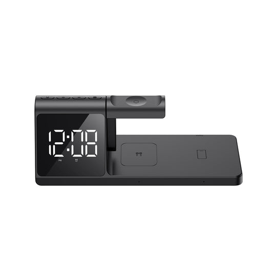 Reloj Digital HAVIT W3042 4en1 con Carga Inalámbrica QI, Negro