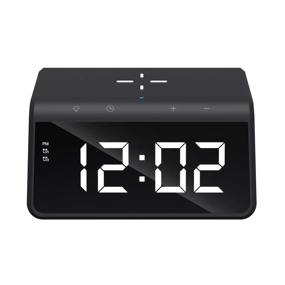 Reloj Digital HAVIT W320 con Carga Inalámbrica QI, Negro