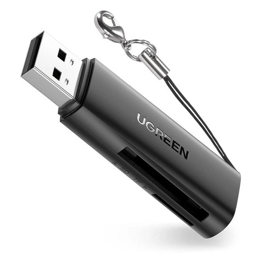 Lector de tarjetas USB 3.0 UGREEN CM264, SD - microSD, Negro