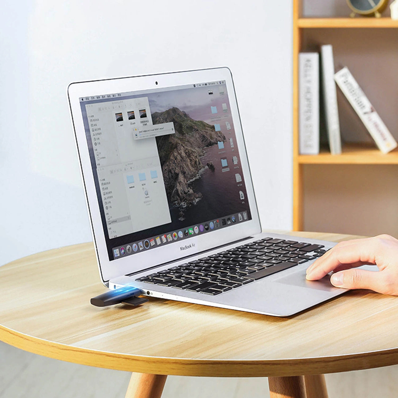 Lector de tarjetas USB / USB-C UGREEN CM304, SD - microSD, Negro