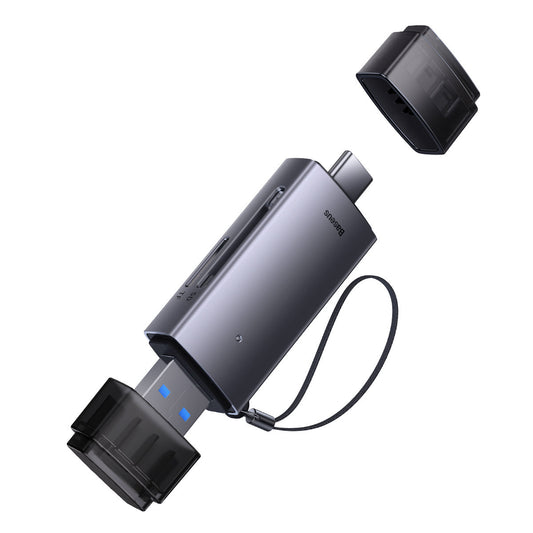 Lector de tarjetas USB / USB-C Baseus Lite, SD - microSD, Gris WKQX060113