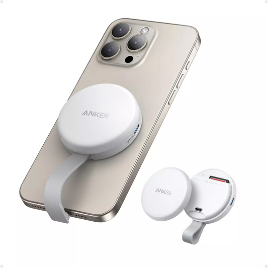 Lector de tarjetas USB-C Anker MagGo para Apple iPhone USB-C, SD - microSD, Blanco A83D1G21