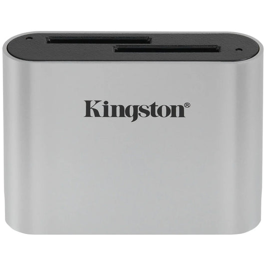 Lector de tarjetas USB-C Kingston Workflow, Dual SD, Gris WFS-SD
