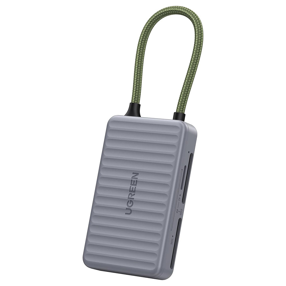 Lector de Tarjetas USB-C con Organizador UGREEN 55886, 2 x SD - microSD, Gris