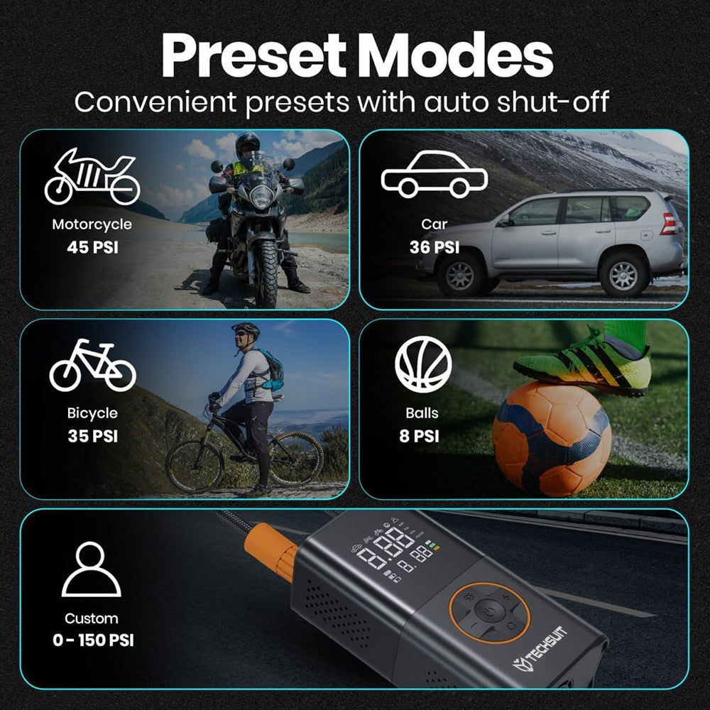 Compresor de Auto Techsuit GoInflate AI1