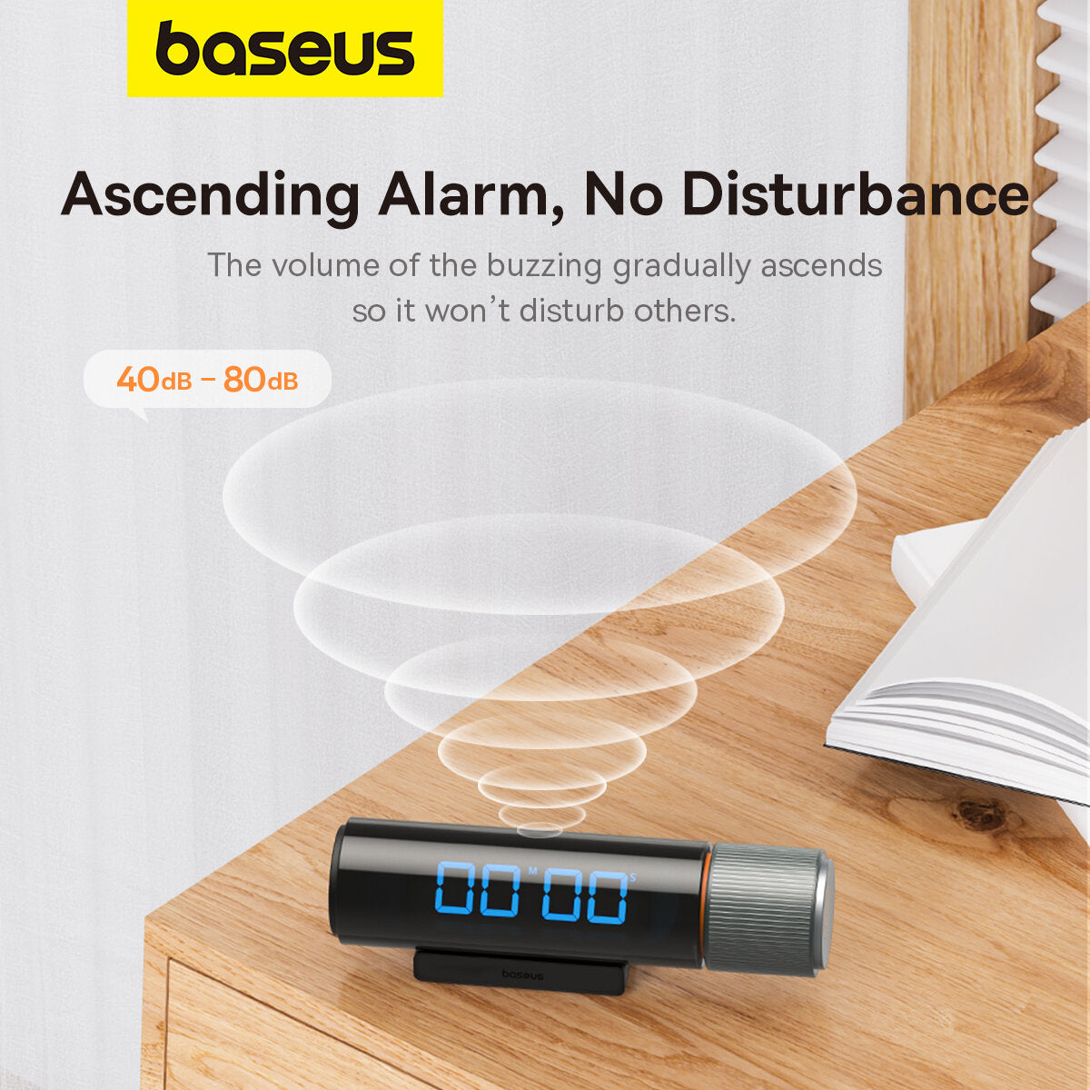 Timer Temporizador Baseus Heyo, Negro L60448003111-00