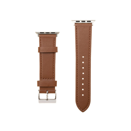 Correa Fixed Leather para Apple Watch 49mm / 46mm / 45mm / 44mm / 42mm Series, Marrón