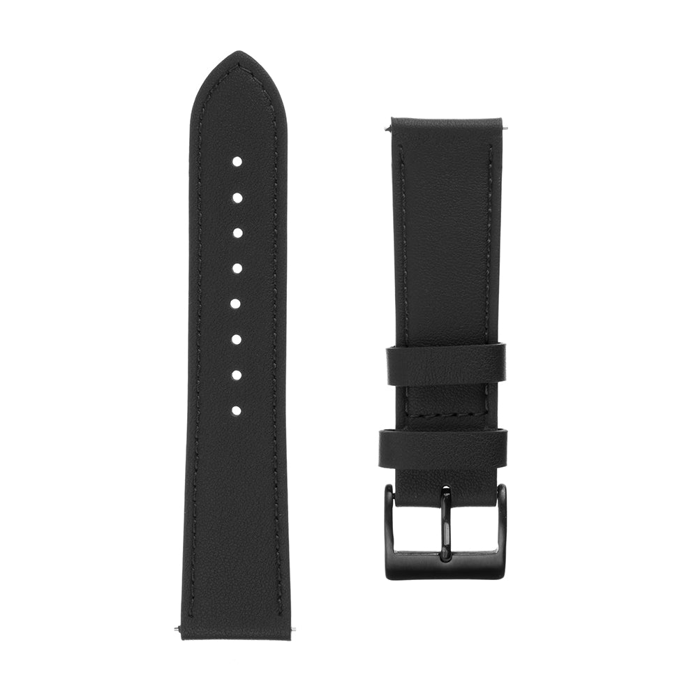 Correa Fixed Leather para Huawei Watch / Xiaomi Watch Series, 22mm, Negra