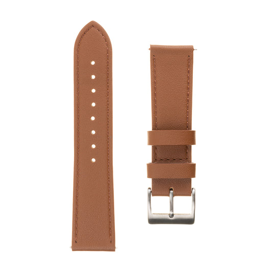Correa Fixed Leather para Samsung Galaxy Watch / Huawei Watch Series, 20mm, Marrón.