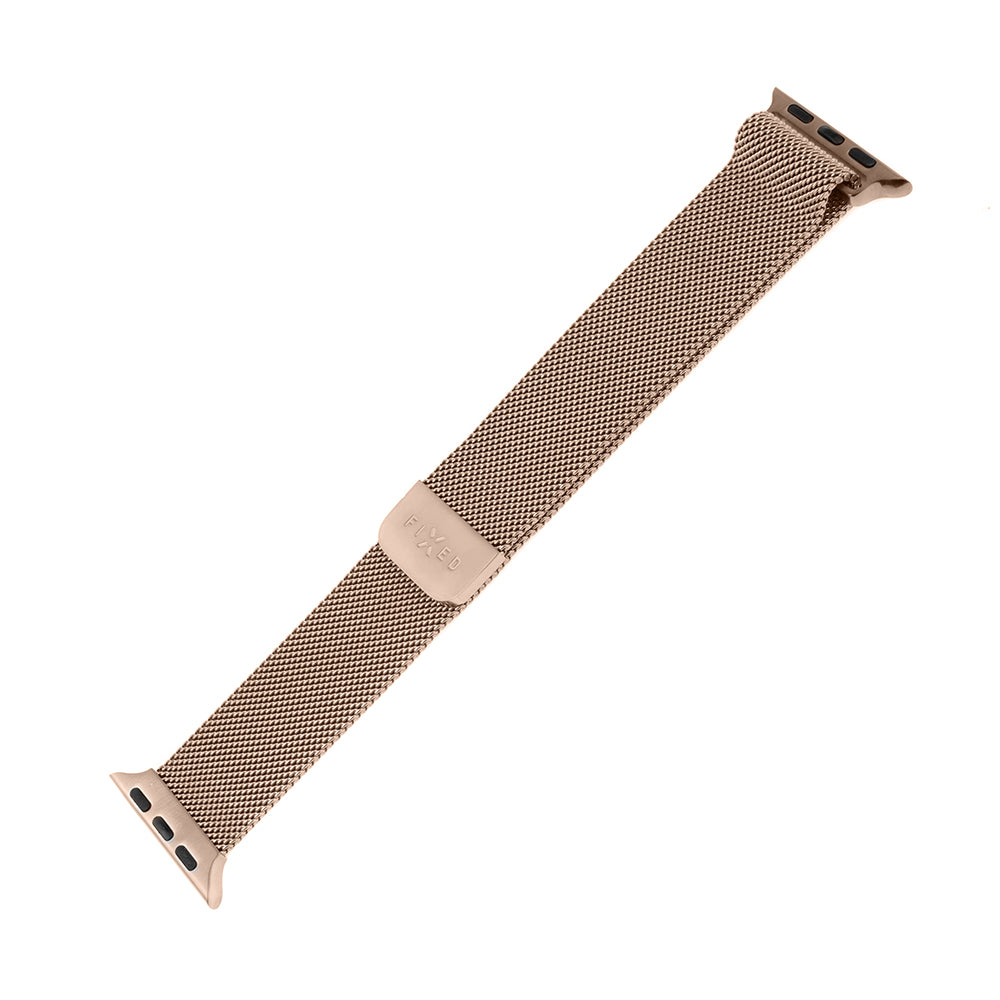 Correa Fixed Mesh para Apple Watch 42mm / 41mm / 40mm / 38mm Series, Rosa Dorado
