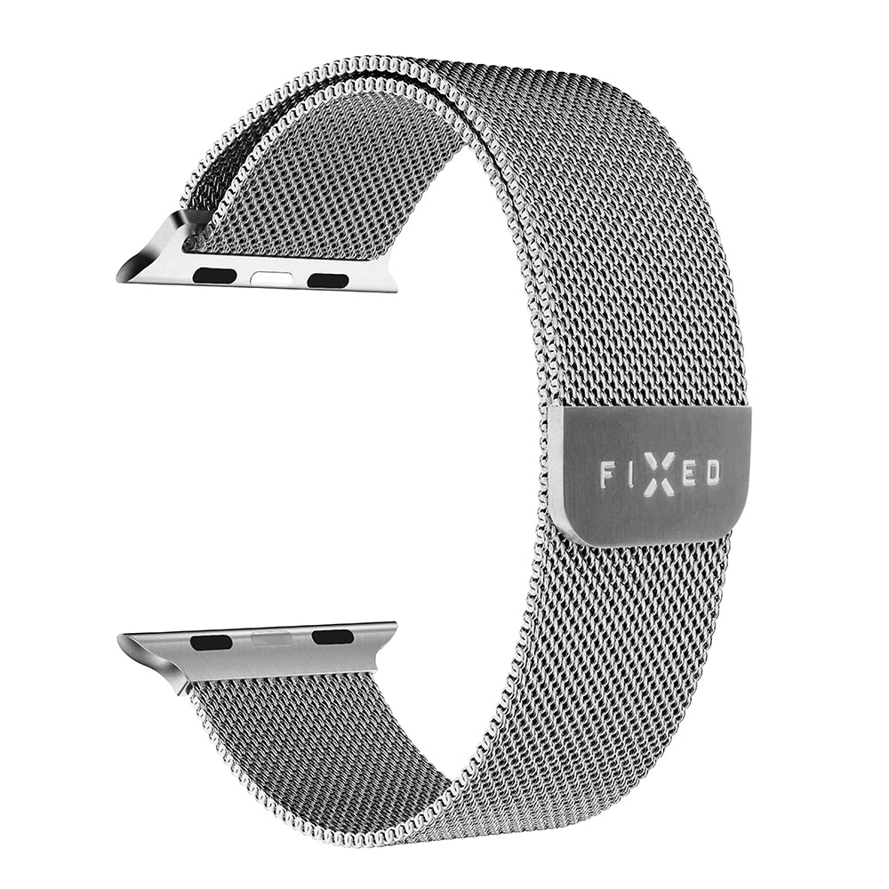 Correa Fixed Mesh para Apple Watch 49mm / 46mm / 45mm / 44mm / 42mm Series, Plateada