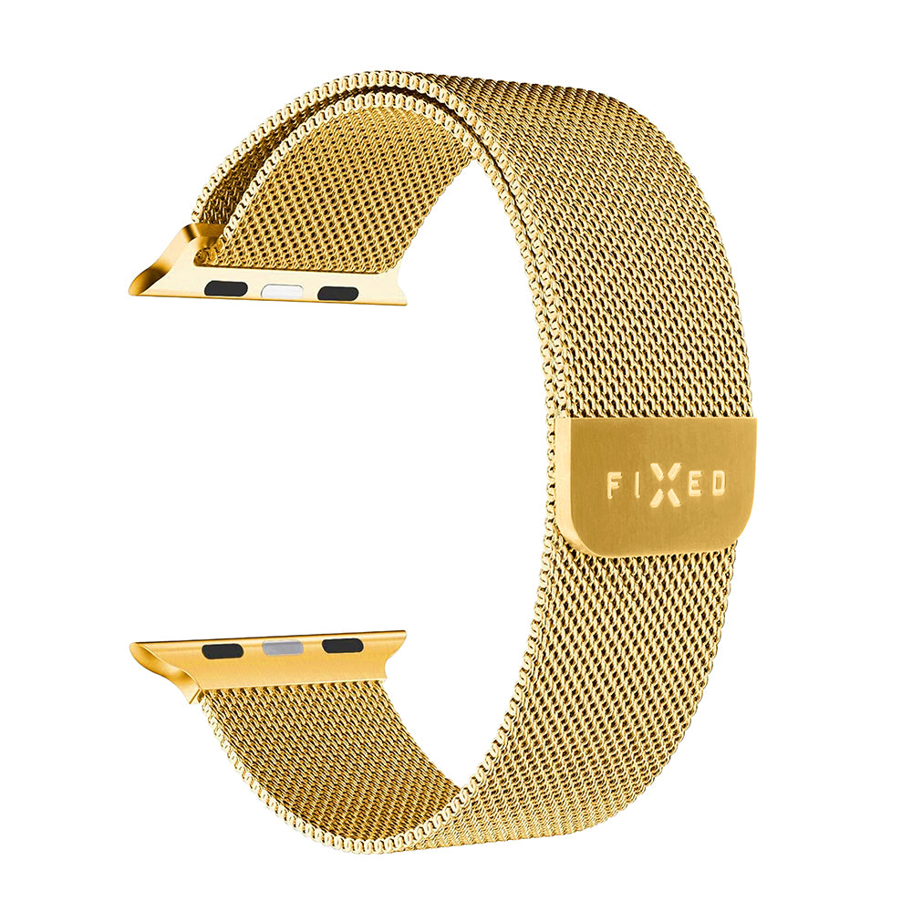Correa Fixed Mesh para Apple Watch 49mm / 46mm / 45mm / 44mm / 42mm Series, Dorada