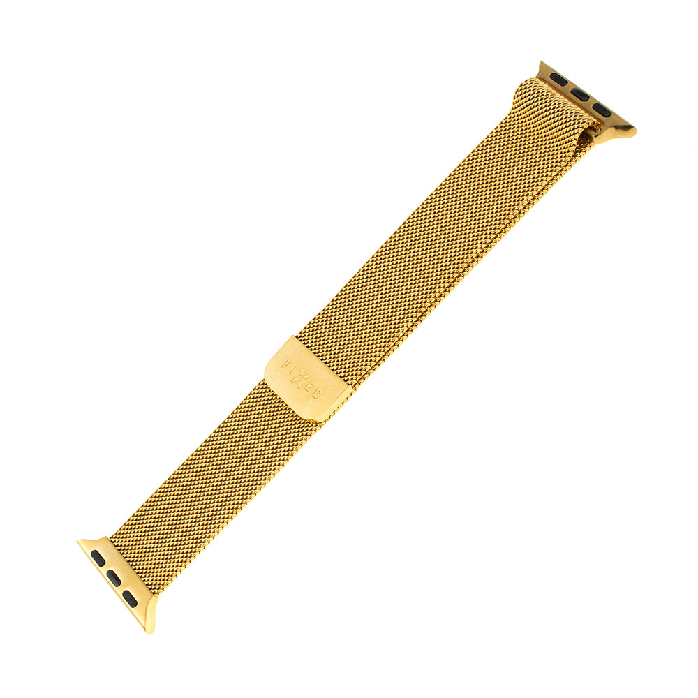 Correa Fixed Mesh para Apple Watch 49mm / 46mm / 45mm / 44mm / 42mm Series, Dorada