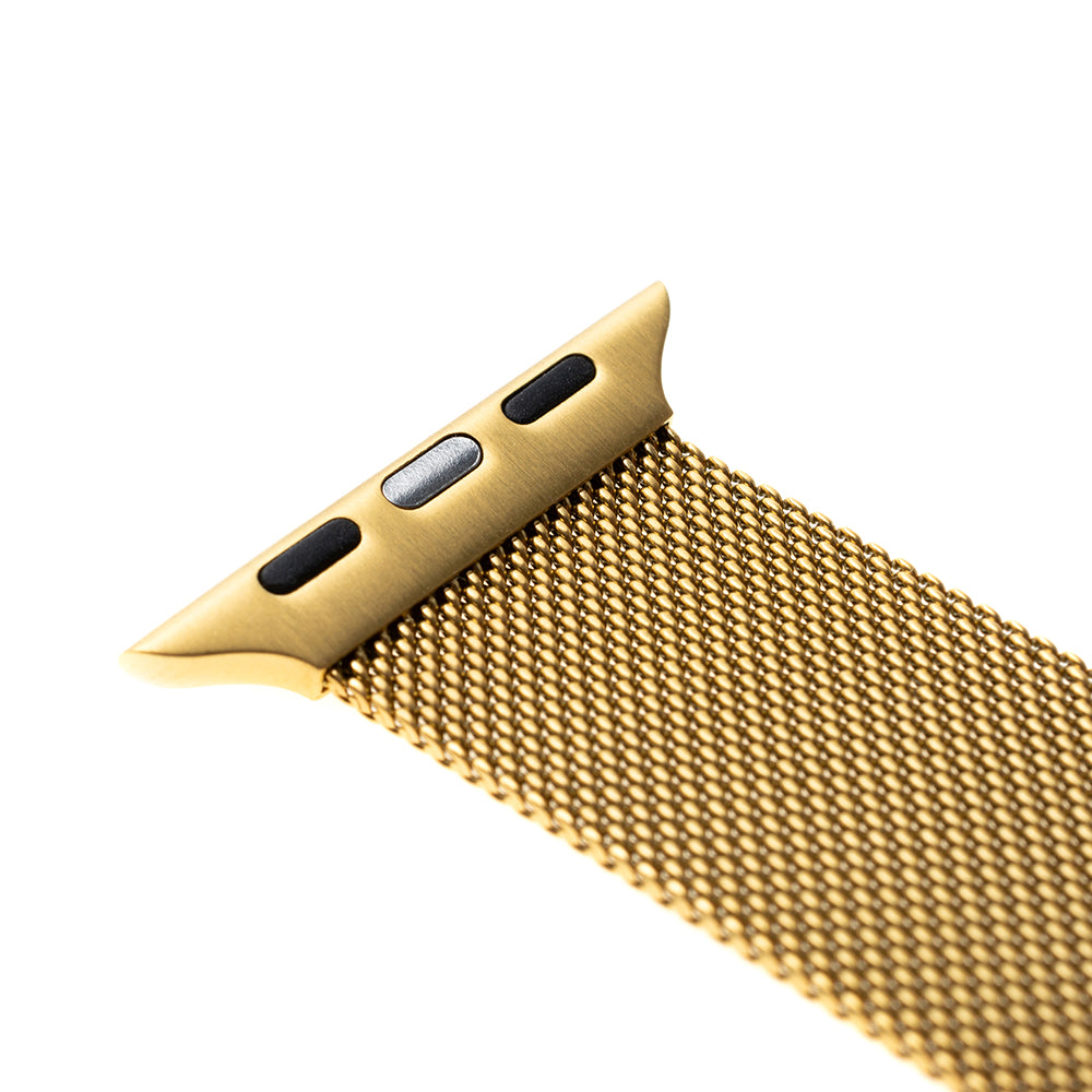 Correa Fixed Mesh para Apple Watch 49mm / 46mm / 45mm / 44mm / 42mm Series, Dorada