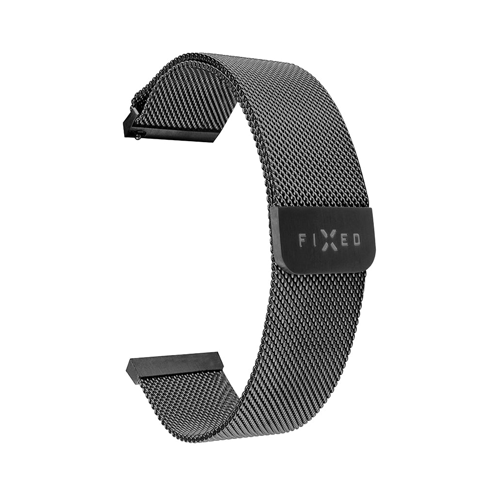 Correa Fixed Mesh para Huawei Watch / Garmin Watch Series, 18mm, Negra.