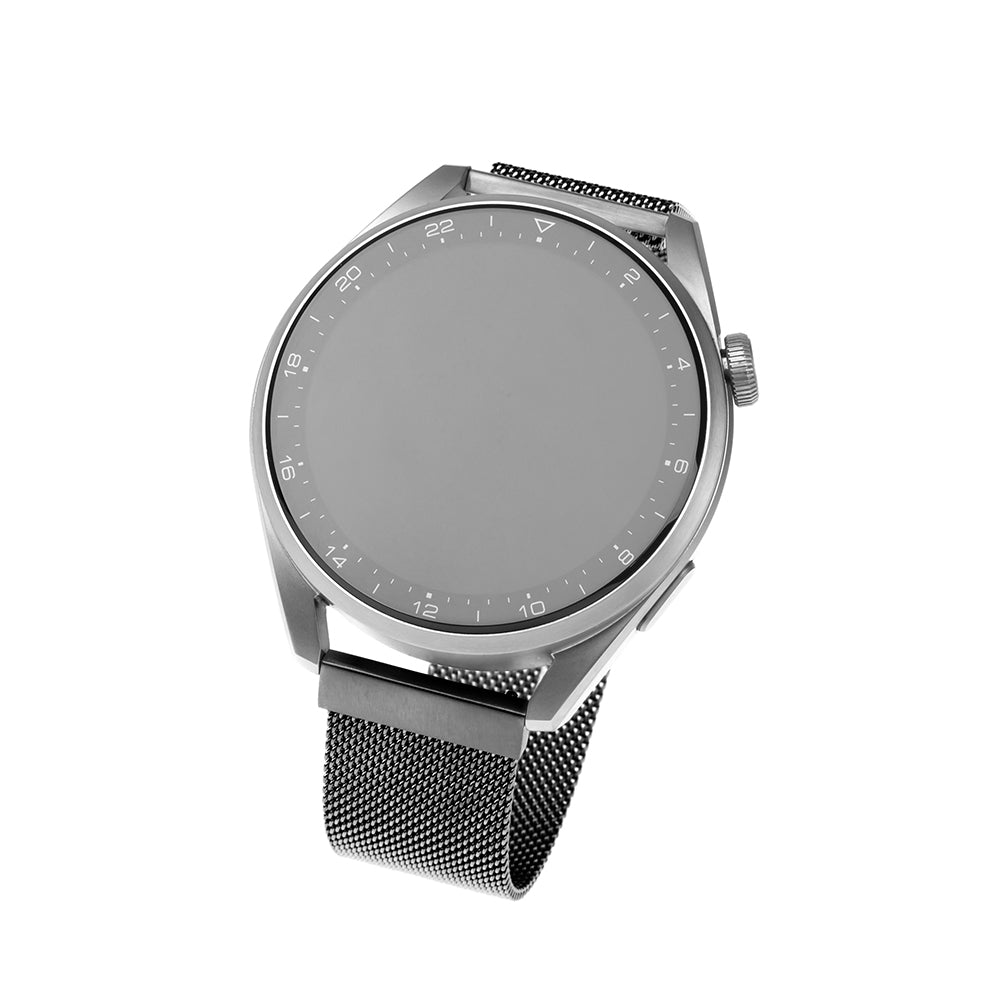 Correa Fixed Mesh para Huawei Watch / Garmin Watch Series, 18mm, Negra.