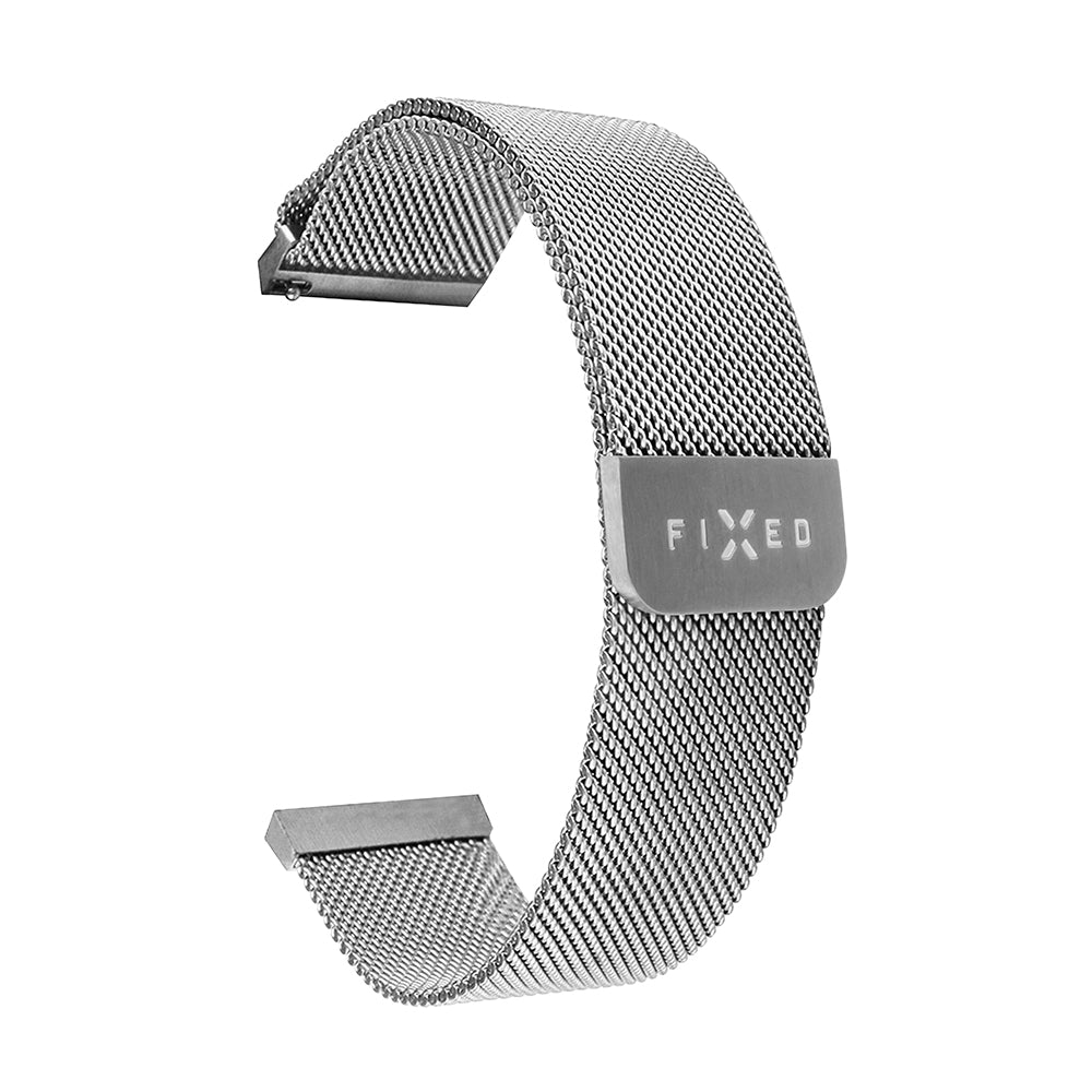 Correa Fixed Mesh para Huawei Watch / Xiaomi Watch Series, 22mm, Plateada