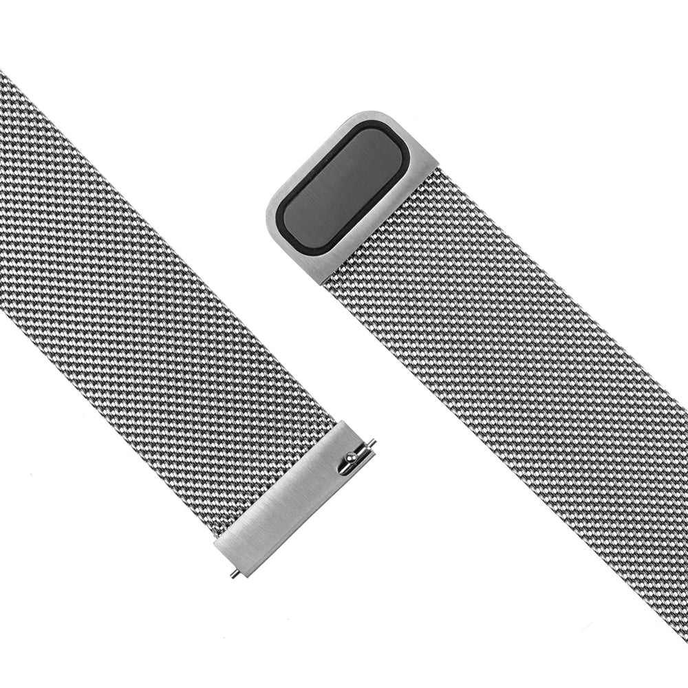 Correa Fixed Mesh para Huawei Watch / Xiaomi Watch Series, 22mm, Plateada