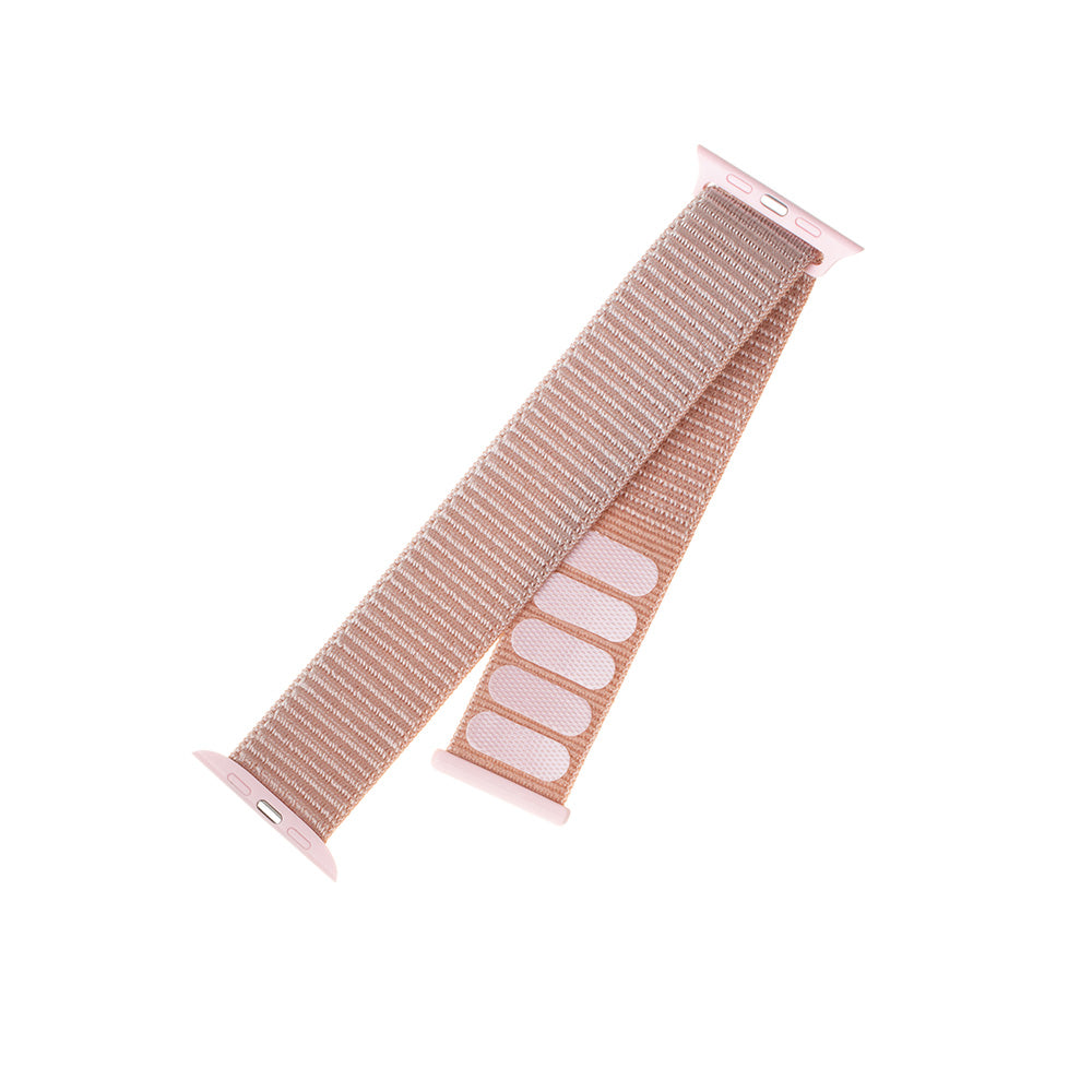 Correa Fixed Nylon para Apple Watch 49mm / 46mm / 45mm / 44mm / 42mm Series, Rosa Dorado