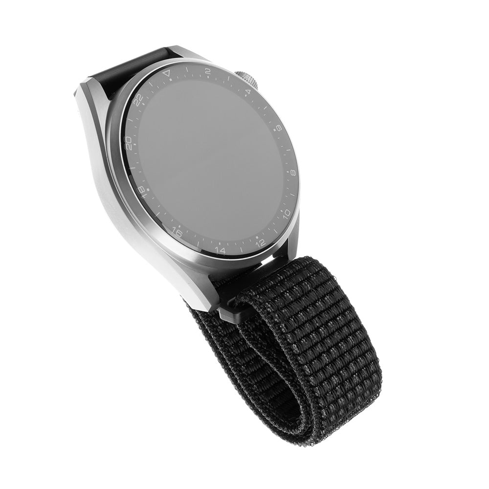 Correa Fixed Nylon para Huawei Watch / Xiaomi Watch Series, 22mm, Negra Mate