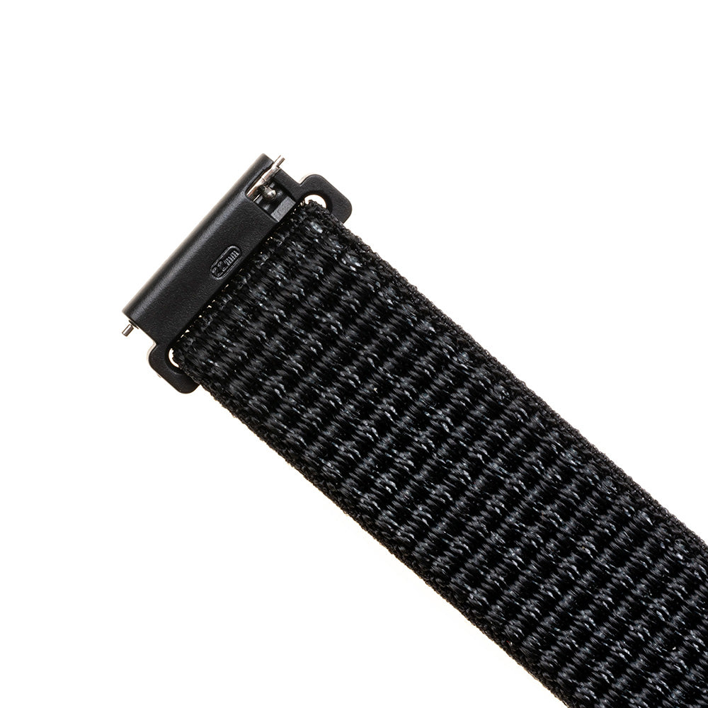 Correa Fixed Nylon para Huawei Watch / Xiaomi Watch Series, 22mm, Negra Mate