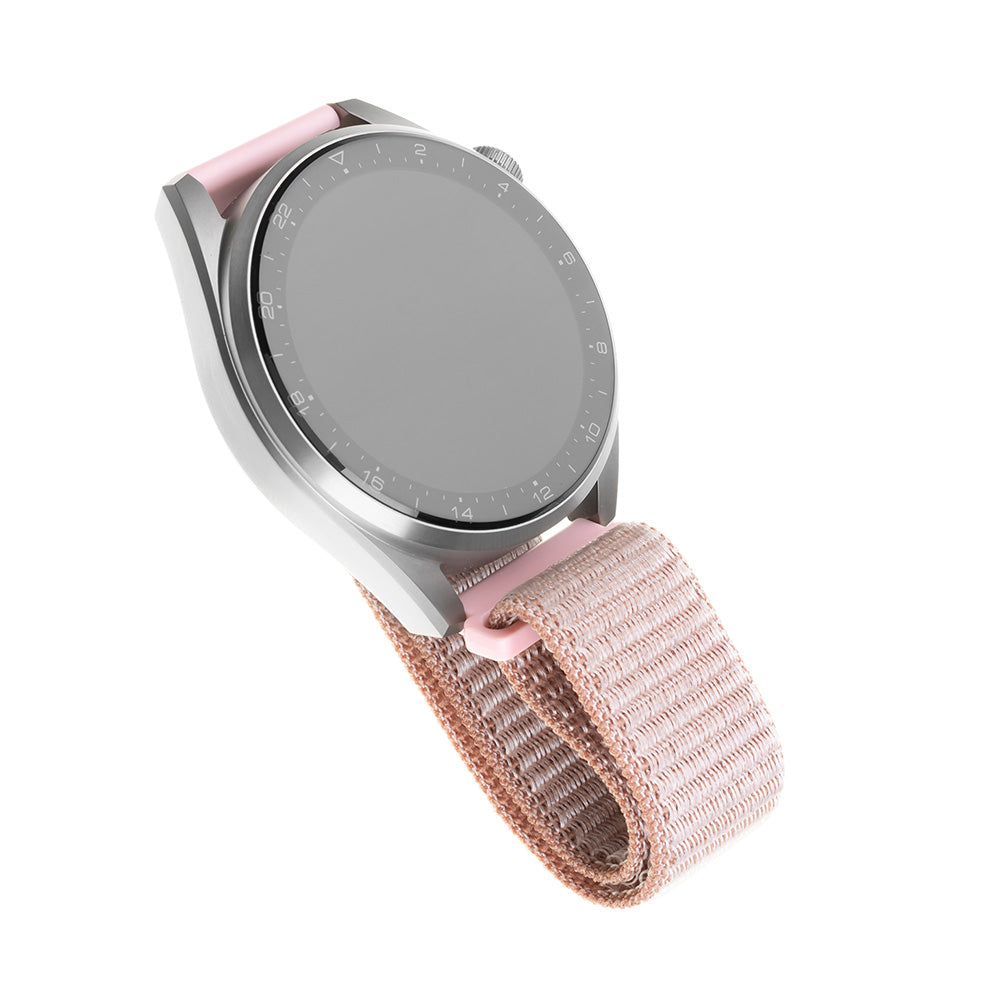 Correa Fixed Nylon para Samsung Galaxy Watch / Huawei Watch Series, 20mm, Rosa Dorado