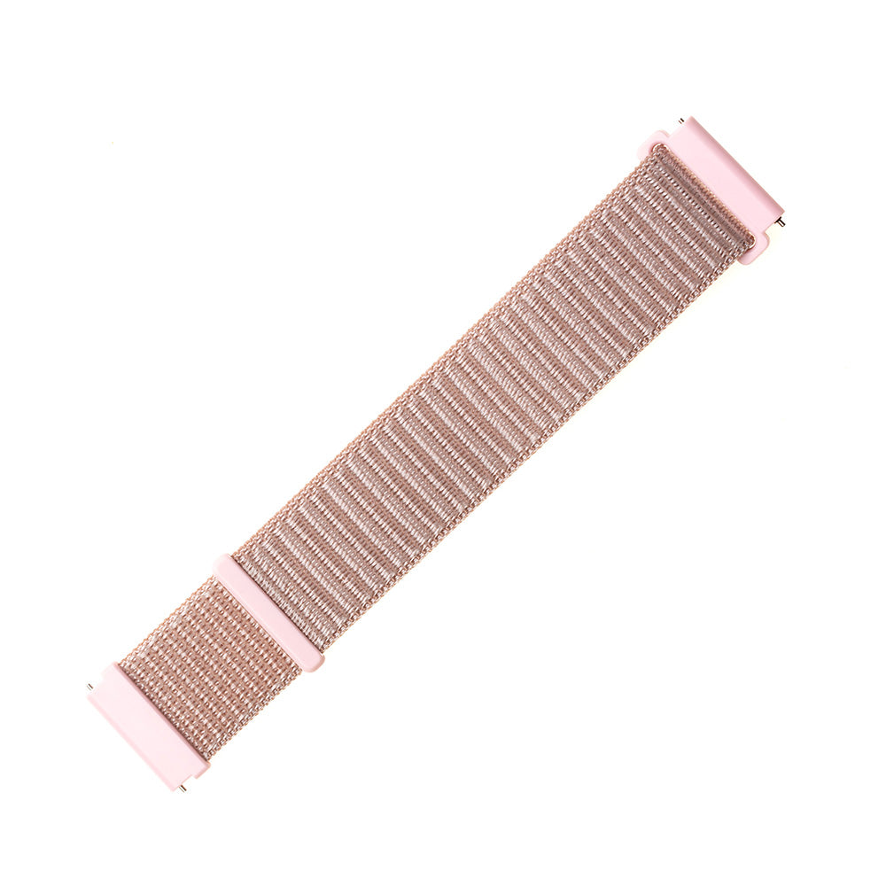 Correa Fixed Nylon para Samsung Galaxy Watch / Huawei Watch Series, 20mm, Rosa Dorado