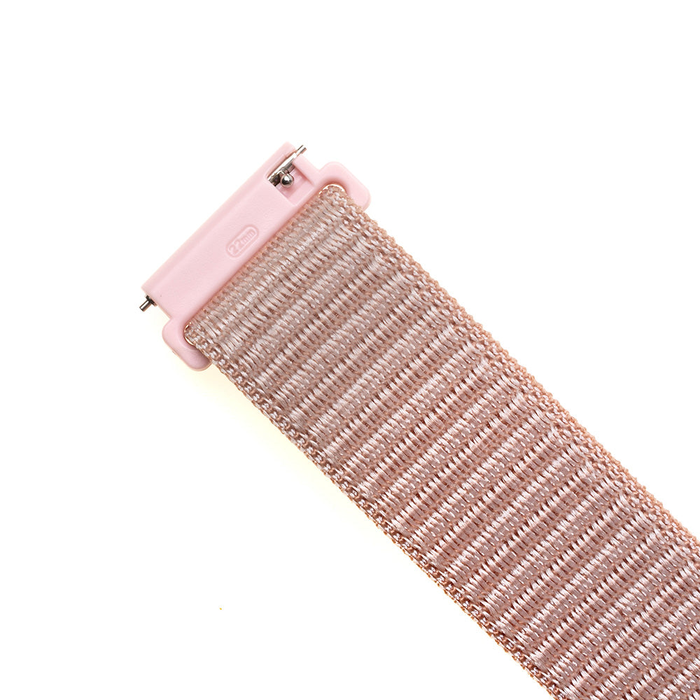 Correa Fixed Nylon para Samsung Galaxy Watch / Huawei Watch Series, 20mm, Rosa Dorado